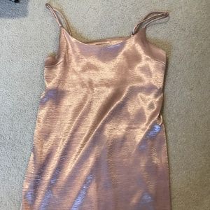 silence + noise pink satin dress size M